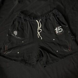 Darc Sport Black Graphic Athletic Shorts